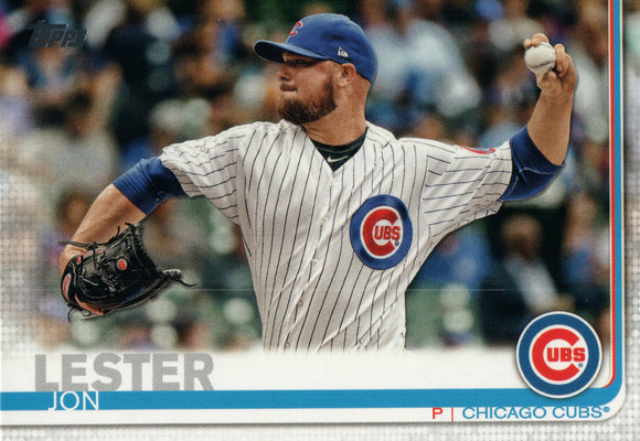 #40 Jon Lester Chicago Cubs 2019 Topps Series 1 Baseball Card EAE