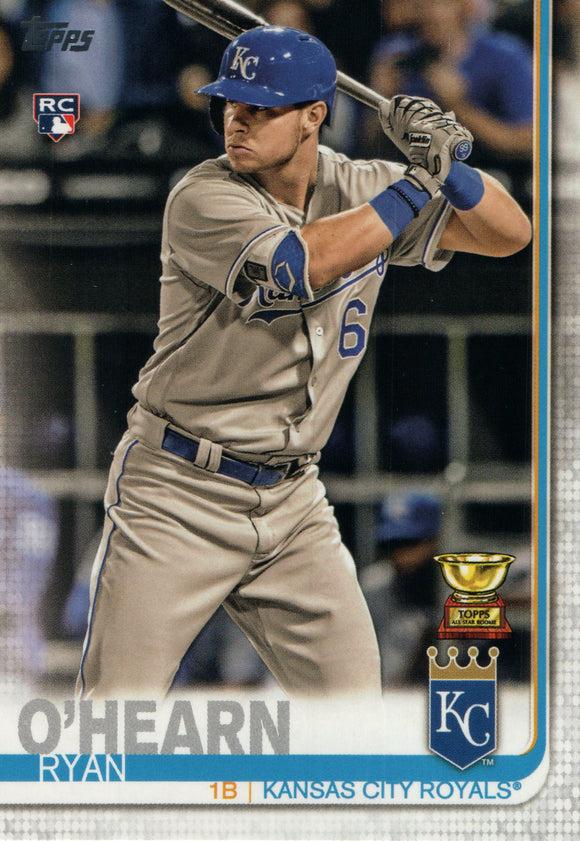 #332 Ryan O'Hearn Rookie Kansas City Royals 2019 Topps Series 1 Baseball Card EAE