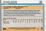 #332 Ryan O'Hearn Rookie Kansas City Royals 2019 Topps Series 1 Baseball Card EAE