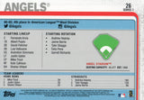 #26 Angel Stadium Los Angeles Angels 2019 Topps Series 1 Baseball Card EAE