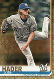 #30 Josh Hader 1444/2019 Gold Milwaukee Brewers 2019 Topps Series 1 Baseball Card EAE
