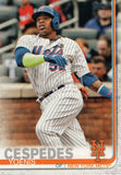 #128 Yoenis Cespedes New York Mets 2019 Topps Series 1 Baseball Card EAE