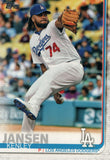 #129 Kenley Jansen Los Angeles Dodgers 2019 Topps Series 1 Baseball Card EAF