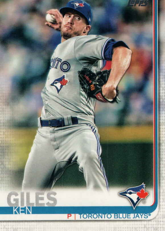 #164 Ken Giles Toronto Blue Jays 2019 Topps Series 1 Baseball Card EAF