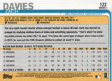 #122 Zach Davies Milwaukee Brewers 2019 Topps Series 1 Baseball Card EAF