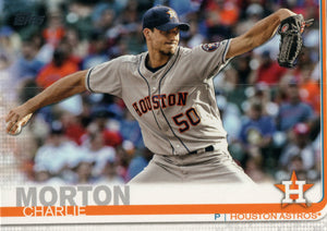 #169 Charlie Morton Houston Astros 2019 Topps Series 1 Baseball Card EAF