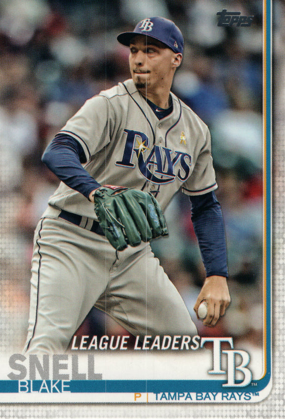 #24 Blake Snell Tampa Bay Rays 2019 Topps Series 1 Baseball Card EAF