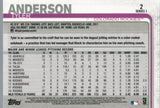 #2 Tyler Anderson Colorado Rockies 2019 Topps Series 1 Baseball Card EAF