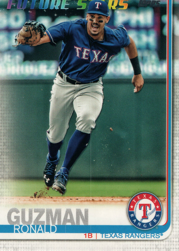 #320 Ronald Guzman Future Stars Texas Rangers 2019 Topps Series 1 Baseball Card EAF