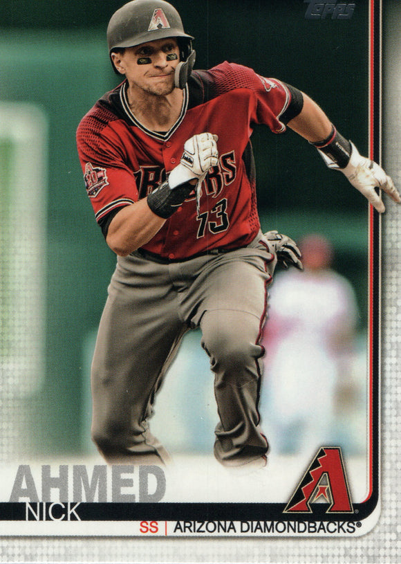 #68 Nick Ahmed Arizona Diamondbacks 2019 Topps Series 1 Baseball Card EAG