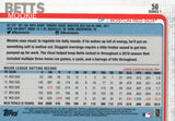 #50 Mookie Betts Boston Red Sox 2019 Topps Series 1 Baseball Card EAG