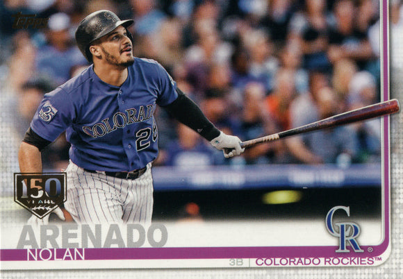 #276 Nolan Arenado 150 Years Colorado Rockies 2019 Topps Series 1 Baseball Card EAG