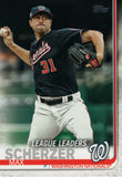 #6 Max Scherzer Washington Nationals 2019 Topps Series 1 Baseball Card EAG