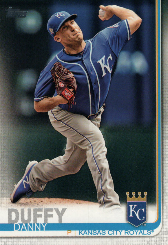 #87 Danny Duffy Kansas City Royals  2019 Topps Series 1 Baseball Card EAG