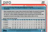 #342 Wilmer Difo Washington Nationals 2019 Topps Series 1 Baseball Card EAG