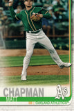 #166 Matt Chapman Oakland Ahtletics 2019 Topps Series 1 Baseball Card EAG