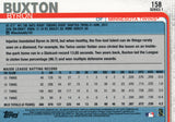 #158 Byron Buxton Minnesota Twins 2019 Topps Series 1 Baseball Card EAG