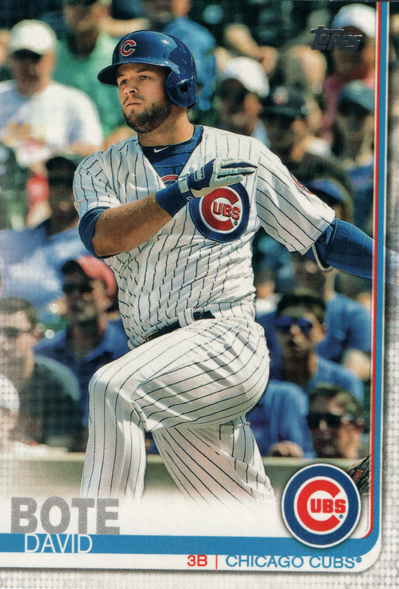 #86 David Bote Chicago Cubs 2019 Topps Series 1 Baseball Card EAG
