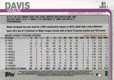 #81 Wade Davis Colorado Rockies 2019 Topps Series 1 Baseball Card EAH