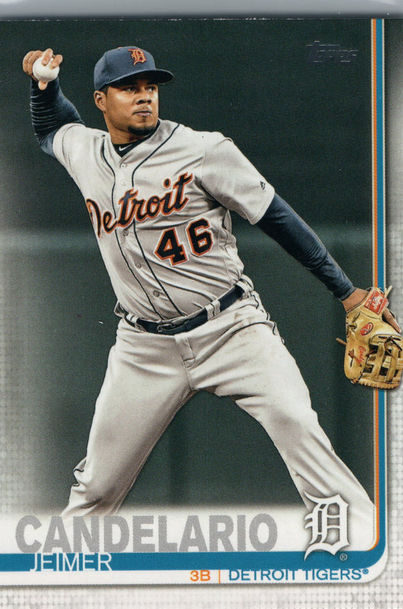#211 Jeimer Candelario Detroit Tigers 2019 Topps Series 1 Baseball Card EAH