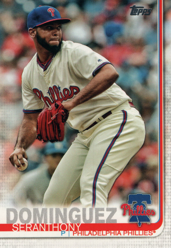 #127 Seranthony Dominguez Philadelphia Phillies 2019 Topps Series 1 Baseball Card EAH