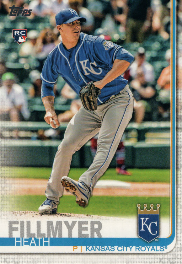 #326 Heath Fillmyer Rookie Kansas City Royals 2019 Topps Series 1 Baseball Card EAH