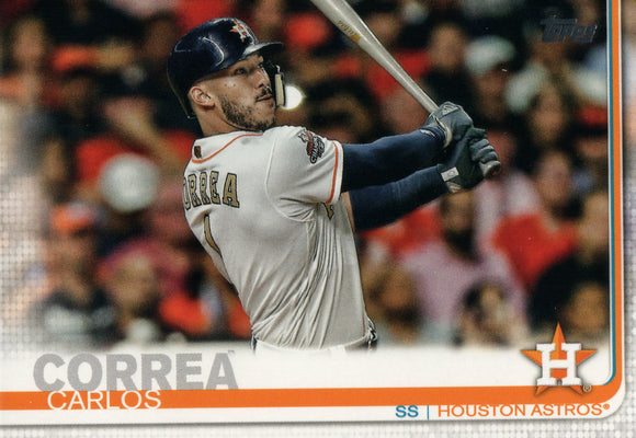 #32 Carlos Correa Houston Astros 2019 Topps Series 1 Baseball Card EAH