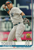 #7 Gleyber Torres Trophy New York Yankees 2019 Topps Series 1 Baseball Card EAI