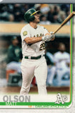 #289 Matt Olson Oakland Athletics 2019 Topps Series 1 Baseball Card EAI