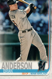 #212 Brian Anderson Miami Marlins 2019 Topps Series 1 Baseball Card EAI