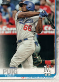 #162 Yasiel Puig Los Angeles Dodgers 2019 Topps Series 1 Baseball Card EAJ