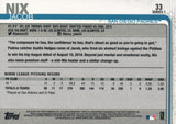 #33 Jacob Nix Rookie San Diego Padres 2019 Topps Series 1 Baseball Card EAJ