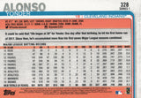 #328 Yonder Alonso Cleveland Indians 2019 Topps Series 1 Baseball Card EAJ