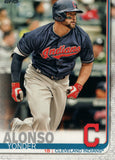 #328 Yonder Alonso Cleveland Indians 2019 Topps Series 1 Baseball Card EAJ
