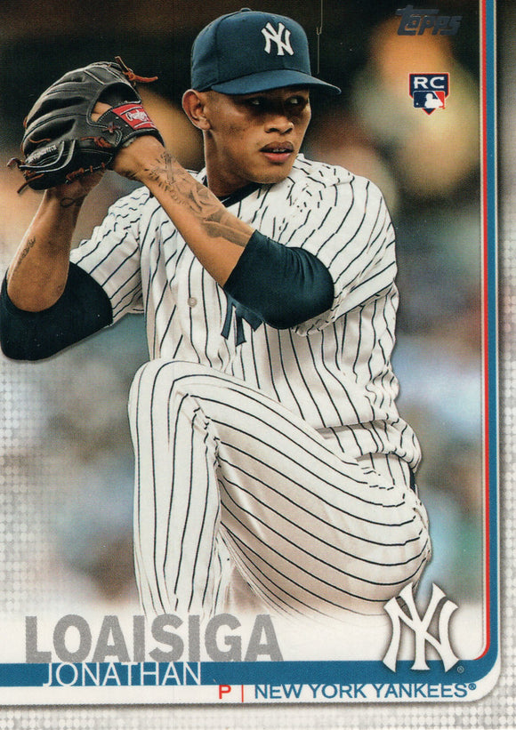 #243 Jonathan Loaisiga Rookie New York Yankees 2019 Topps Series 1 Baseball Card EAJ