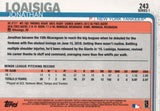 #243 Jonathan Loaisiga Rookie New York Yankees 2019 Topps Series 1 Baseball Card EAJ