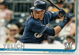 #300 Christian Yelich Milwaukee Brewers 2019 Topps Series 1 Baseball Card EAJ