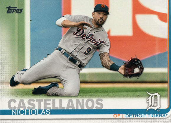 #209 Nicholas Castellanos Detroit Tigers 2019 Topps Series 1 Baseball Card EAJ