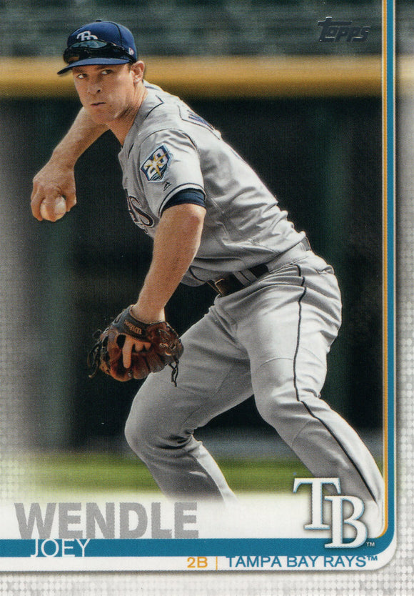 #121 Joey Wendle Tampa Bay Rays 2019 Topps Series 1 Baseball Card EAK