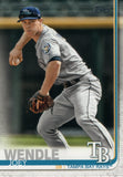 #121 Joey Wendle Tampa Bay Rays 2019 Topps Series 1 Baseball Card EAK