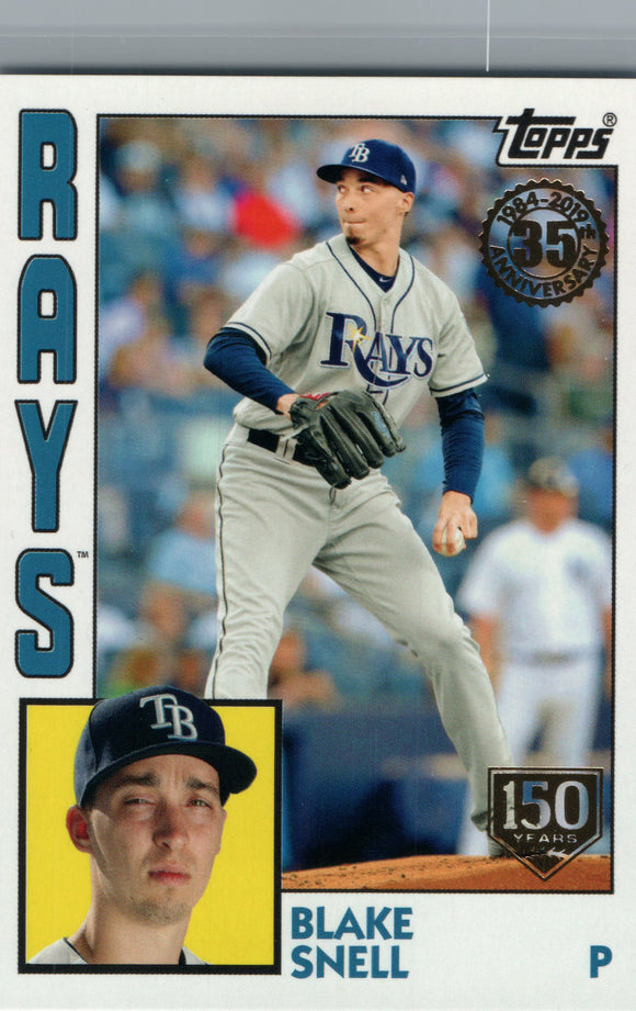 T84-40 Blake Snell Tampa Bay Rays 2019 Topps Series 1 Baseball Card EAK