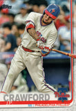 #15 J.P. Crawford Philadelphia Phillies 2019 Topps Series 1 Baseball Card EAK