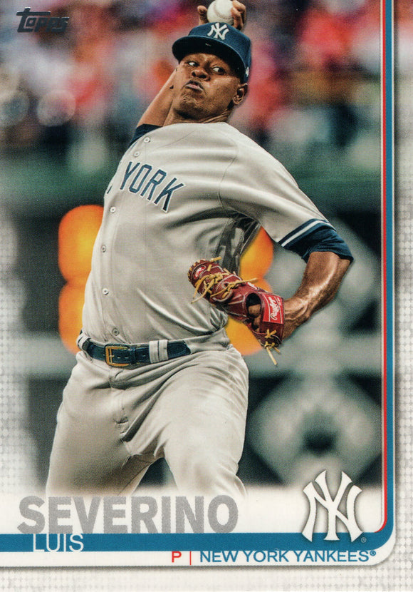 #221 Luis Severino New York Yankees 2019 Topps Series 1 Baseball Card EAK