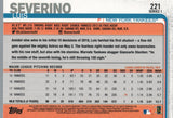 #221 Luis Severino New York Yankees 2019 Topps Series 1 Baseball Card EAK