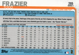 #205 Todd Frazier New York Mets 2019 Topps Series 1 Baseball Card EAK