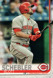 #218 Scott Schebler Cincinnati Reds 2019 Topps Series 1 Baseball Card EAK