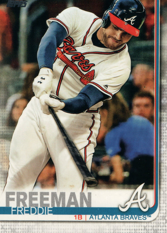 #183 Freddie Freeman Atlanta Braves 2019 Topps Series 1 Baseball Card EAL