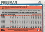 #183 Freddie Freeman Atlanta Braves 2019 Topps Series 1 Baseball Card EAL