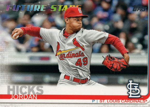 #329 Jordan Hicks Future Stars St Louis Cardinals 2019 Topps Series 1 Baseball Card EAL