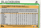 #36 Paul Blackburn Oakland Athletics 2019 Topps Series 1 Baseball Card EAL